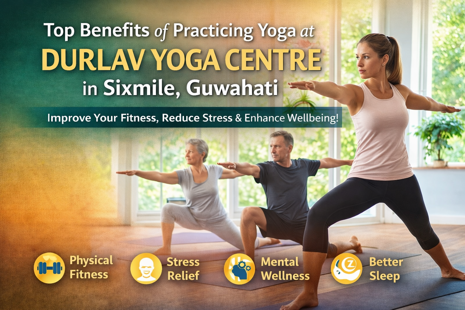 Read more about the article Top Benefits of Practicing Yoga at Durlav Yoga Centre in Sixmile, Guwahati