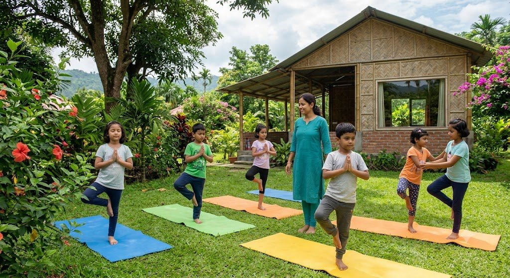How Durlav Yoga Centre Helps Children Improve Fitness, Concentration & Mental Balance Through Yoga?